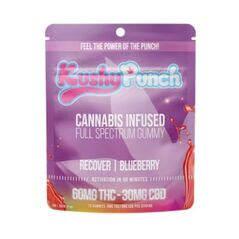 Kushy Punch - Recover Blueberry 2:1 Gummy 90mg