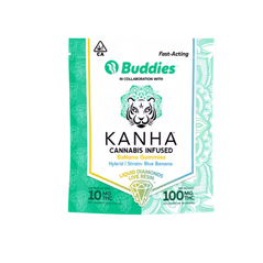 Kanha x Buddies Live Resin Gummies | BaNANO | Strain: Blue Banana