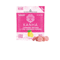 Kahna 1:1 CBD:THC Pink Lemonade Gummies 100mg