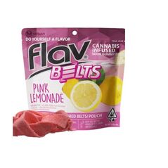 Pink Lemonade Sour Gummy Belts 100mg | Flav
