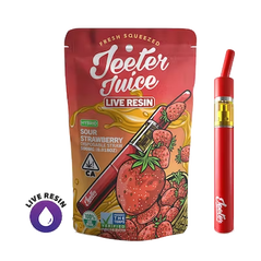 Jeeter Juice Disposable Live Resin Straw - Sour Strawberry