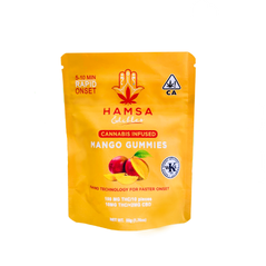 Hamsa 100mg THC Certified Kosher Nano Gummies - Mango