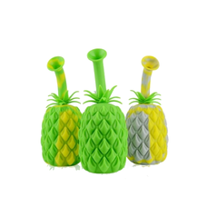 7" Silicone Bong Pineapple Design with 14mm Male Bowl
