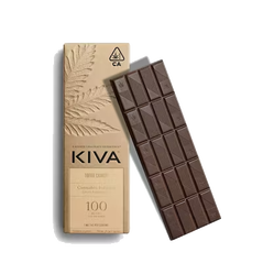 Kiva Toffee Crunch Dark Chocolate Bar - 100mg