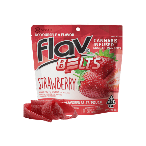 Gummies - Strawberry Belts 100mg