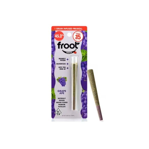 Froot Grape Ape Infused 1-gram Pre-roll