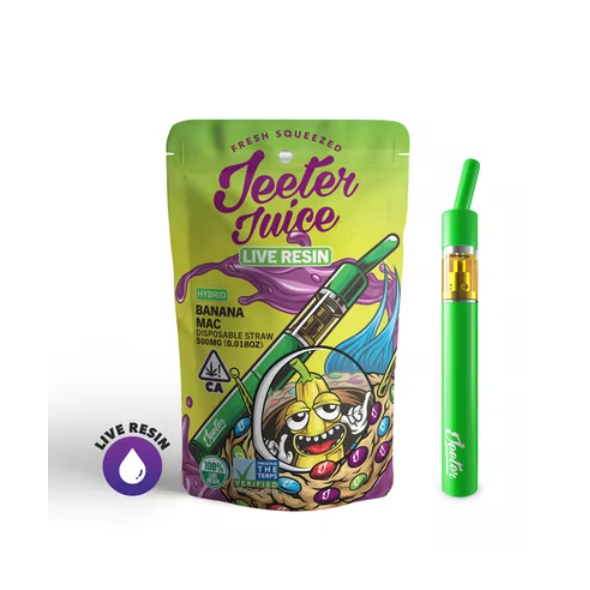 Jeeter Juice Disposable Live Resin Straw - Banana Mac