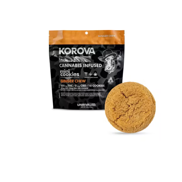 Korova - Ginger Chew Mini Cookies, 100mg