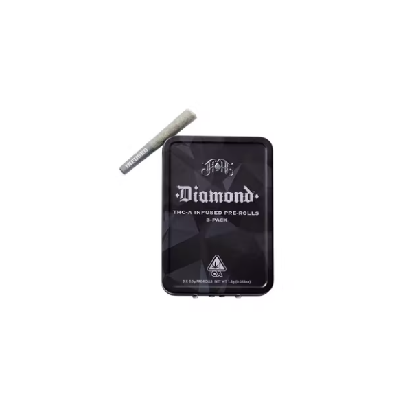 3-Pack Diamond Infused Pre-Roll: GMO Crasher