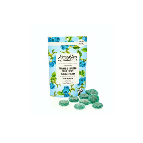 Blue Raspberry Delta-8 THC Fruit Chews 250mg