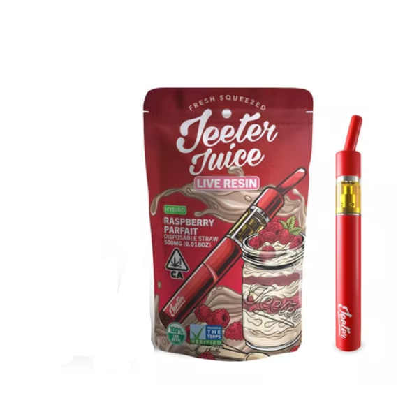 Jeeter Juice Disposable Live Resin Straw - Raspberry Parfait