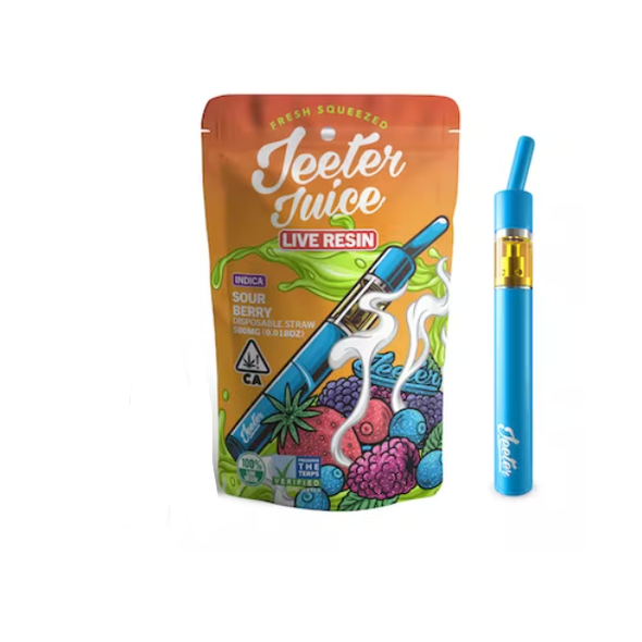 Jeeter Juice Disposable Live Resin Straw - Sour Berry