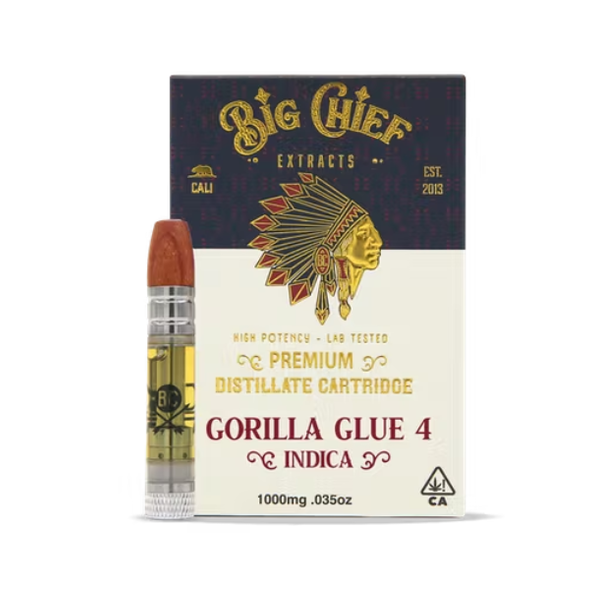 Big Chief THC Cartridge 1G - Gorilla Glue 4