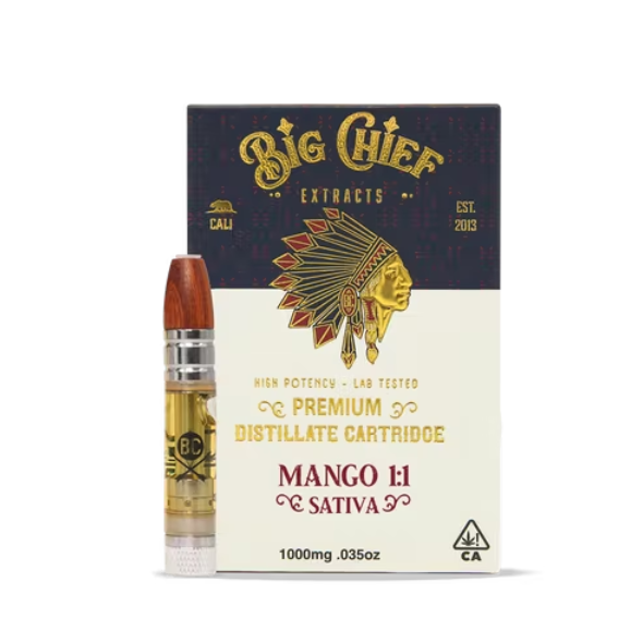 Big Chief THC Cartridge 1G - Mango 1:1