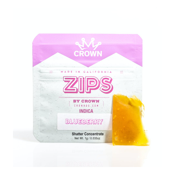 Zips By Crown Blueberry Shatter 1G