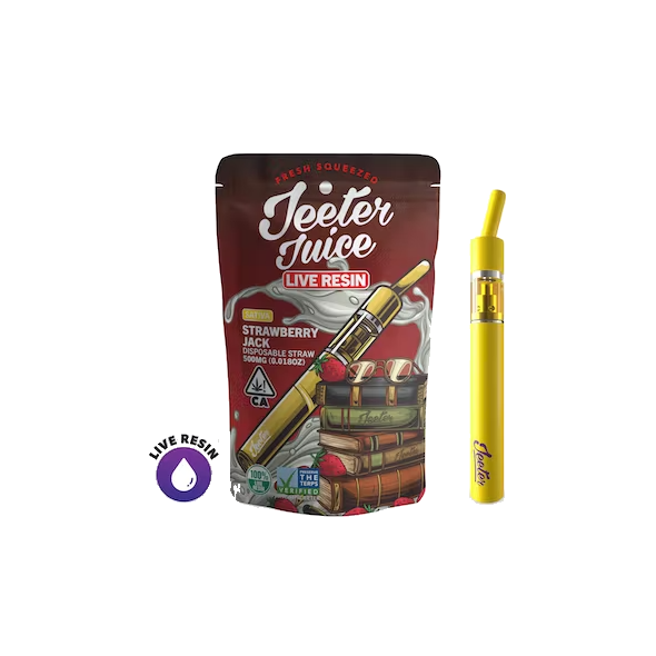 Jeeter Juice Live Resin Disposable Straw - Strawberry Jack