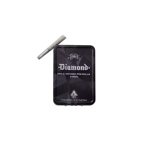 3-Pack Diamond Infused Pre-Roll: Black Triangle