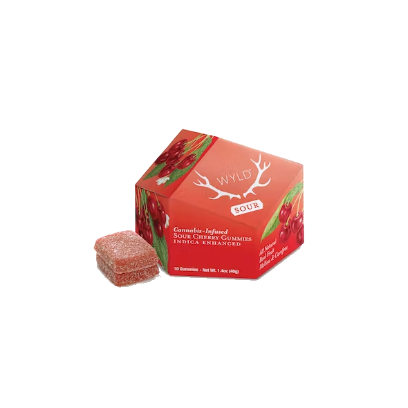 Sour Cherry Indica Enhanced Gummies
