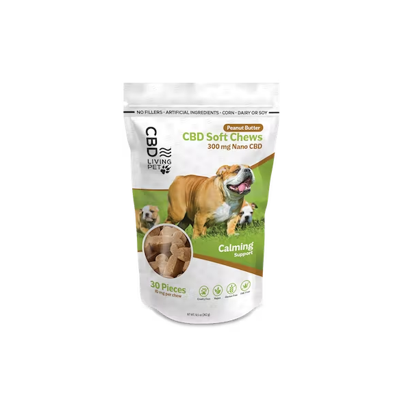 CBD Dog Soft Chews Calming Peanut Butter 300mg