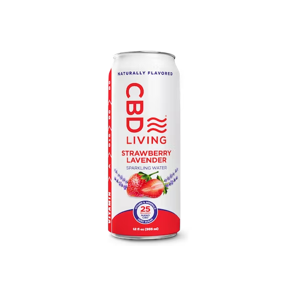 CBD Sparkling Water - Strawberry Lavender