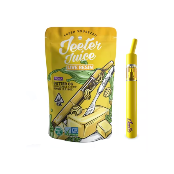 Jeeter Juice Disposable Live Resin Straw - Butter OG