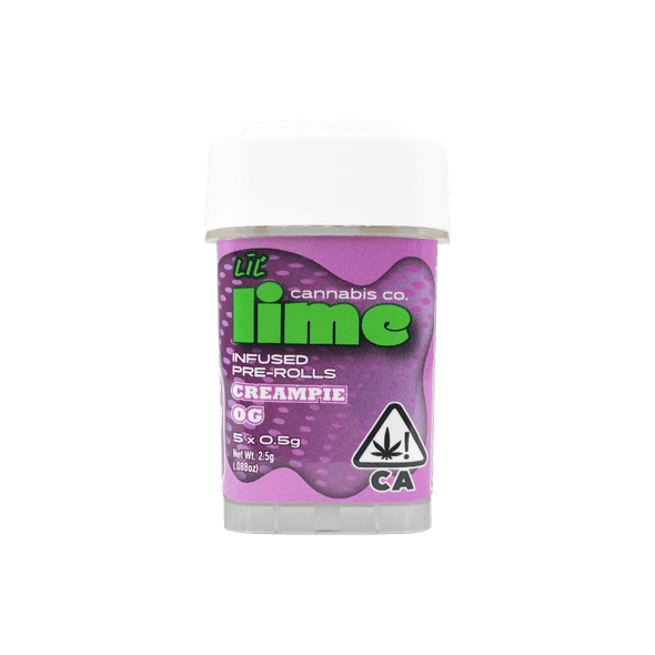 Infused Lil' Limes (.5g x 5 Mini Pre Rolls) | Cream Pie OG